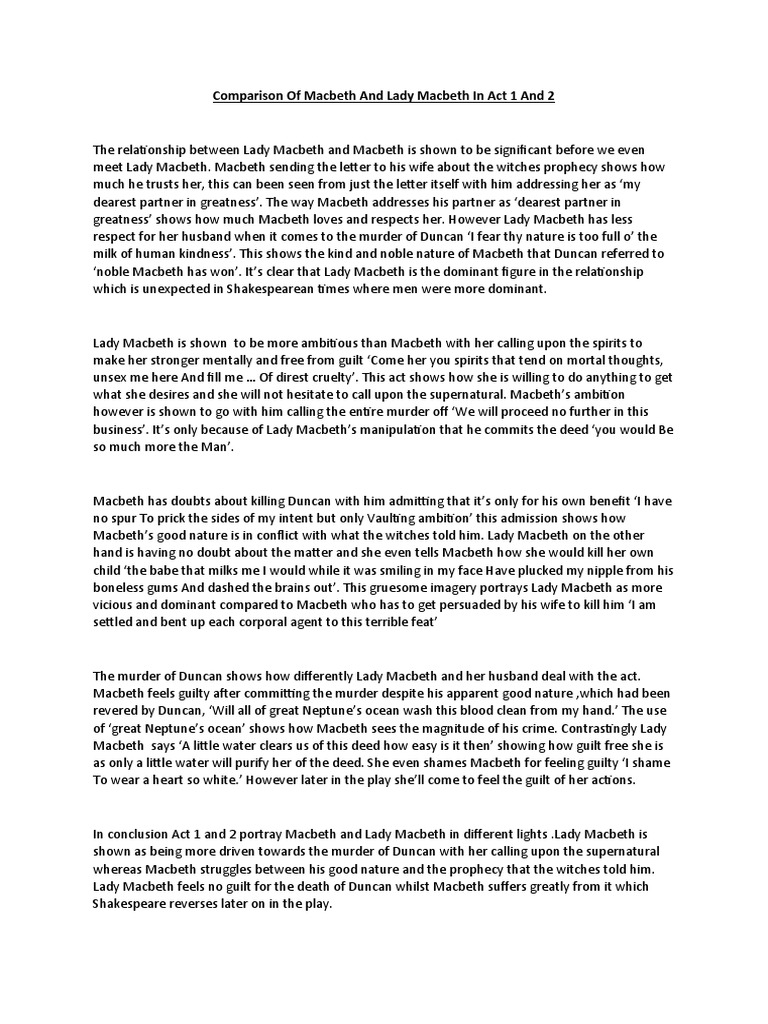 ambition-versus-conscience-a-comparison-of-lady-macbeth-and-macbeth-s