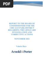 Final Report On Chicago Park District Lifeguard Matter.11.2