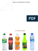Softdrinks and Mineral Water