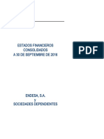 Estados Financieros ENDESA 9M 2016