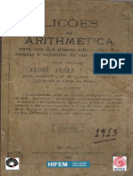 Perez y Marin - Lições de Arithmetica - Primeira Parte - 1913