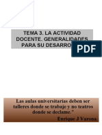 Tema 3 La Actividad Docente