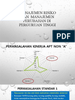 Manajemen Risiko Dan Perubahan Di Perguruan Tinggi