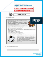 Tipos de Texto Según La Información: P R A C T I C A