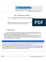 UE: Traitement D'images: Histogramme, Binarisation & Quantification