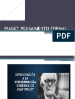 Piaget Pensamiento Formal