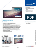 (EN) Legamaster ETX Touch Monitor ETX-6520 UK - Article Datasheet