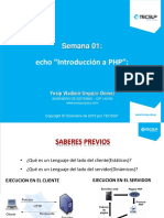 Semana 01 - Introduccion A PHP