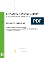 Jezyk Niemiecki 2019 Egzamin Osmoklasisty Odpowiedzi