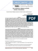 Estado Laico e Dinâmicas Religiosas No Brasil