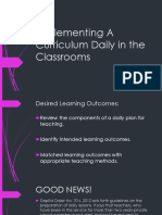 Lesson 5 - Curriculum Implementation