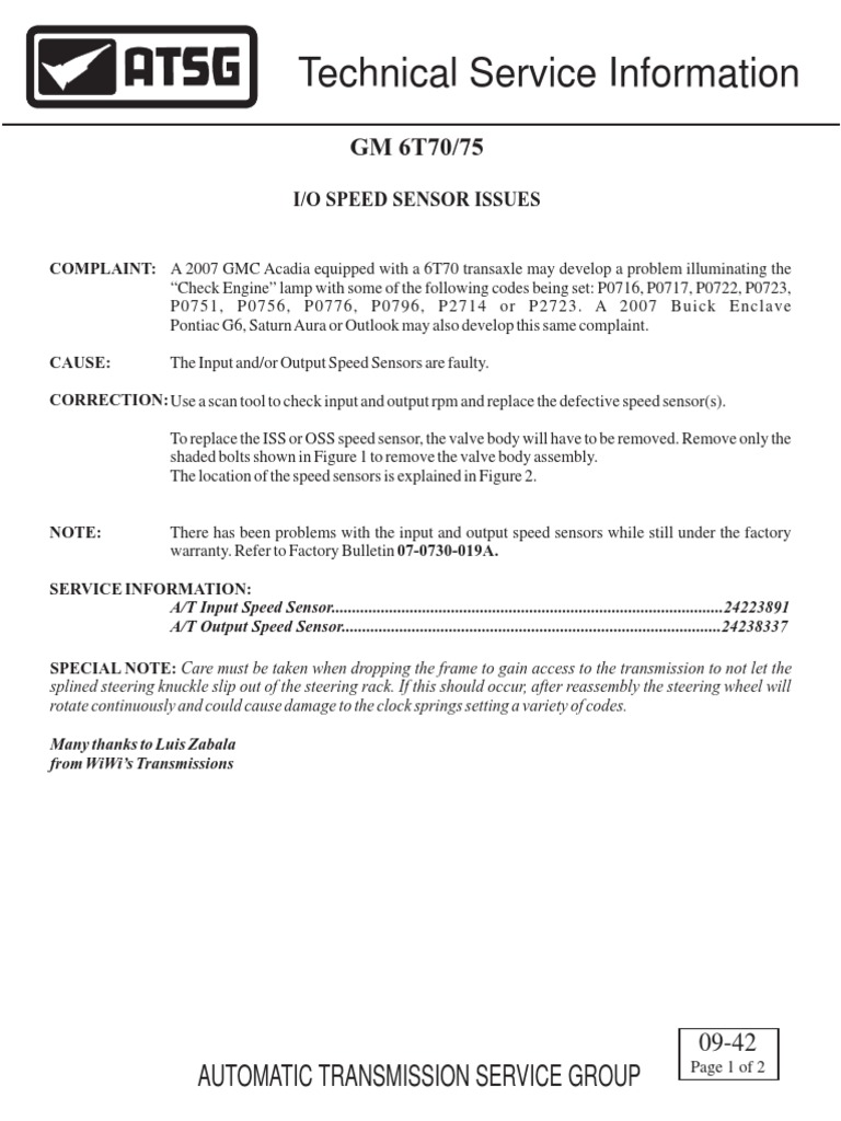 Technical Service Information Automatic Transmission Service Group Pdf Transmission Mechanics Automatic Transmission