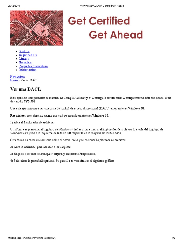 Cómo Ver una DACL en Windows 10 | PDF | Archivo de computadora ...