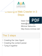 Creating A Web Crawler in 3 Steps: Issac Goldstand Mirimar Networks