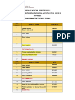 Cronograma de Actividades Oncología 2021-Ii FN