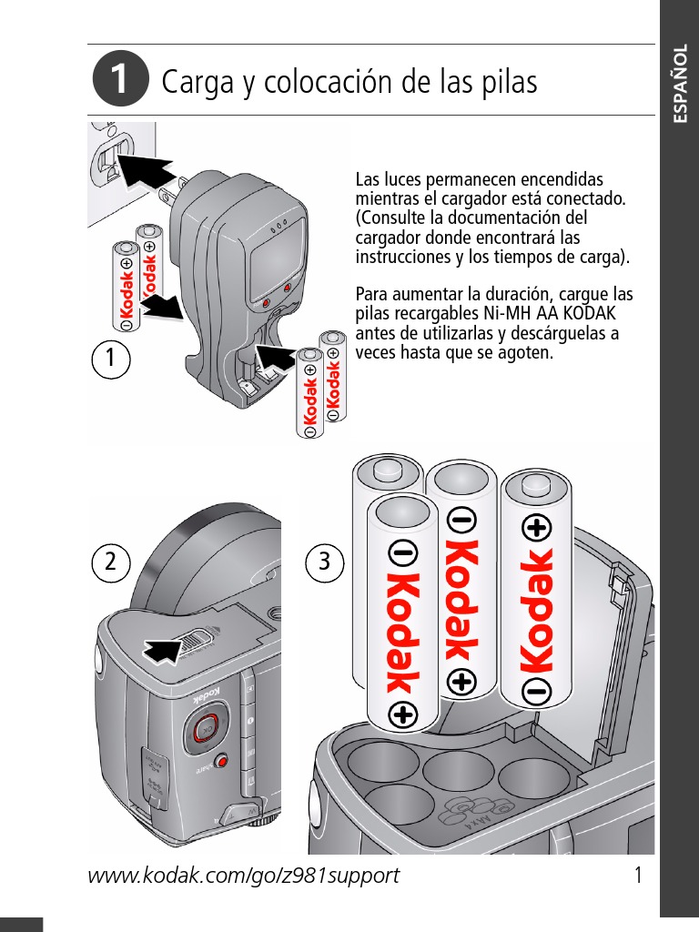 Kodak Z981 - Manual en Español | Velocidad de obturación | Flash