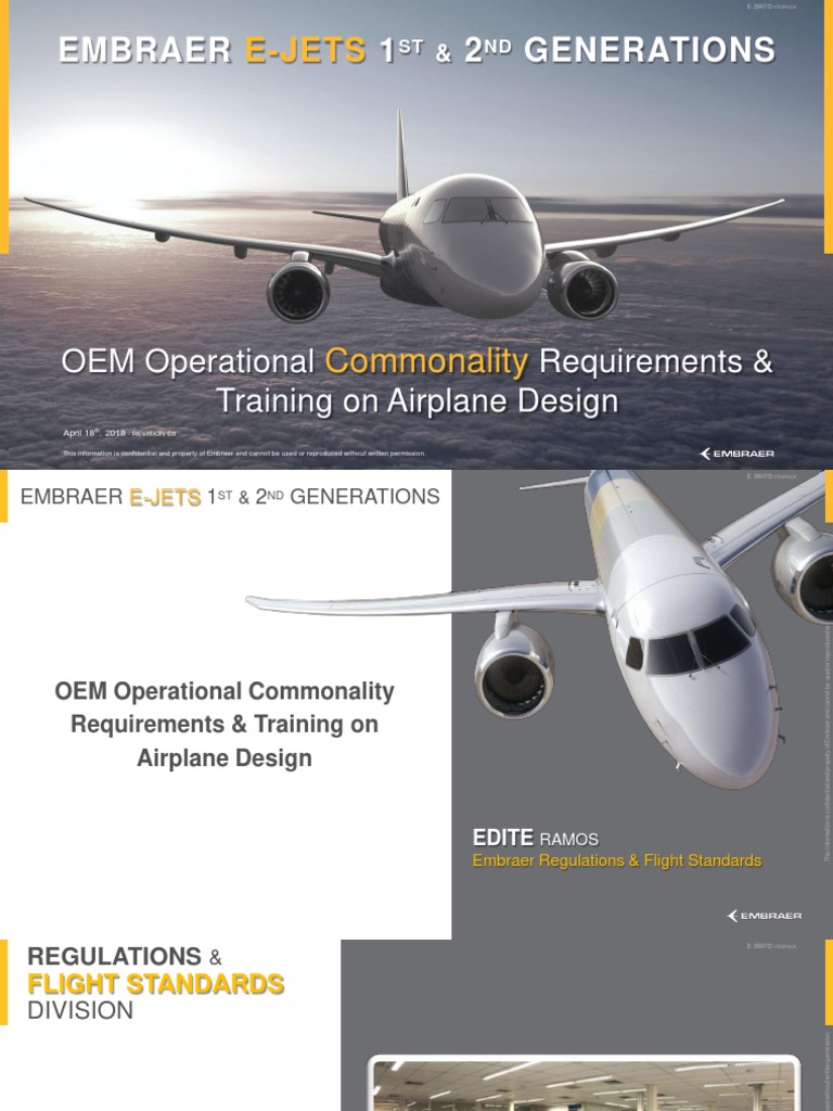 E-Jets: Embraer 1 2 Generations | PDF | Aviation | Vehicles