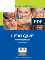 Lexique Des Termes Administratif
