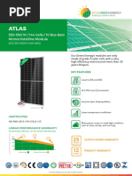Atlas: 530-550 W / 144 Cells / 10 Bus Bars Monocristalline Module