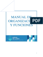 MANUAL DE ORGANIZACION Y FUNCIONES C.M.