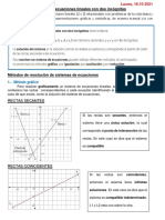 Tipos de Solución Sistema de Ecuaciones