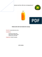 Elaboración de mermelada de naranja