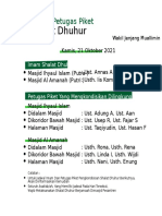 Template Shalat Dzuhur