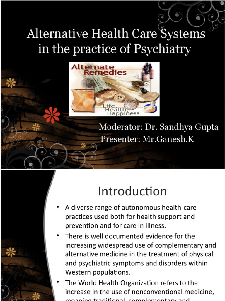 COMPLEMENTARY AND ALTERNATIVE THERAPIES IN PSYCHIATRY CONCLUSION visual data 4