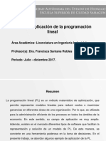 Areas de Aplicacion de La Programacion Lineal