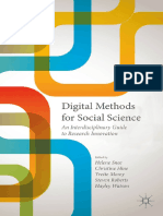 SNEE ET. AL. Digital Methods For Social Science - An Interdisciplinary Guide To Research Innovation