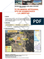 Reporte Complementario #850 31mar2019 Accidente en Minera Artesanal en El Distrito de Huamachuco La Libertad