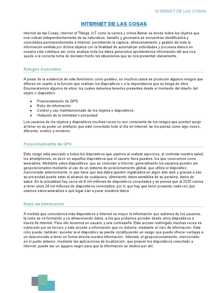 Internet de Las Cosas | PDF | Internet de las Cosas | Internet