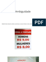 Ambiguidade e pressuposição