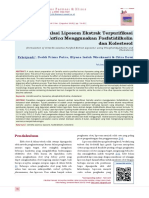 Centella Asiatica Menggunakan Fosfatidilkolin: Formulasi Liposom Ekstrak Terpurifikasi Dan Kolesterol