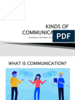 Kinds of Communications: Submitted By: Tyler Richtaer Jara & Edward Coloma Vergara