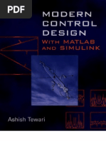 Download Modern Control Design With MATLAB and SIMULINK by Prajwal Bikram Thapa SN53680598 doc pdf