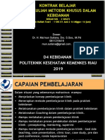 Kontrak Dan Implementasi Pembelajaran MK Metodik Khusus