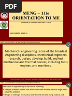 ORIENTATION TO ME LECTURE - 3