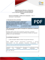 Guía de Actividades y Rúbrica de Evaluación - Unidad 2 - Fase 2 - Identificación