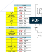 Cabezal sobre 2 Pilotes con Areas