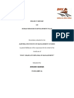 Project Report ON Human Resource Development Plan: Dissertation Submitted To The