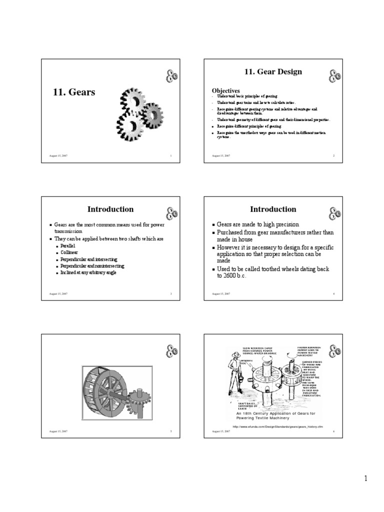 Gear Parameters | PDF | Gear | Mechanical Engineering