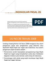 PERTEMUAN 10 - Pajak Penghasilan Pasal 26