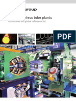 PQF Seamless Tube Plants: Continuous Mill Global Reference List