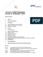 The APIC Audit Programme Version 6