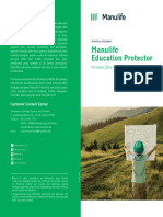 Brosur Manulife Education Protector (MEP)