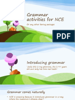 Grammar Activities For NCE Learners