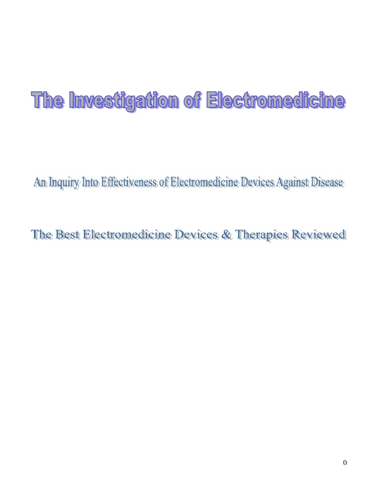 What Is ElectroMedicine PDF Virus Infection