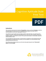 Criteria Cognitive Aptitude Style Free Test: Assessmentday