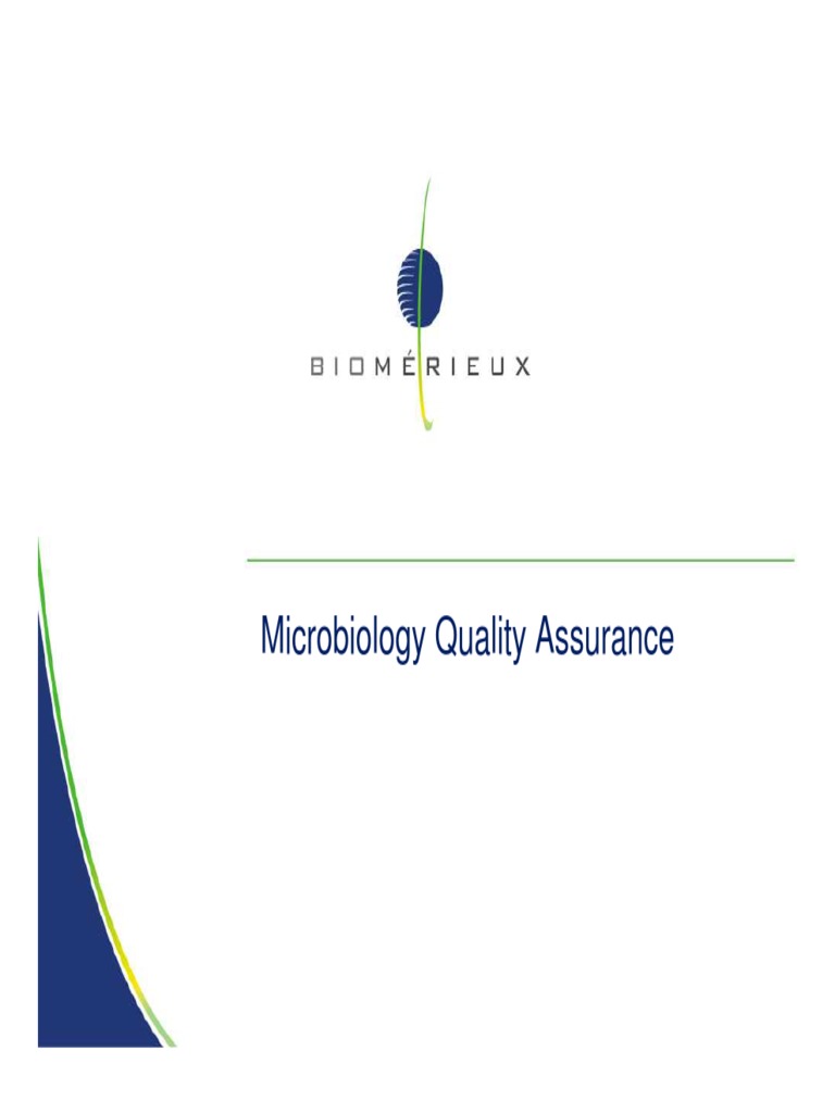 5-3 Microbiology Quality Assurance | PDF | Laboratories | Quality Assurance